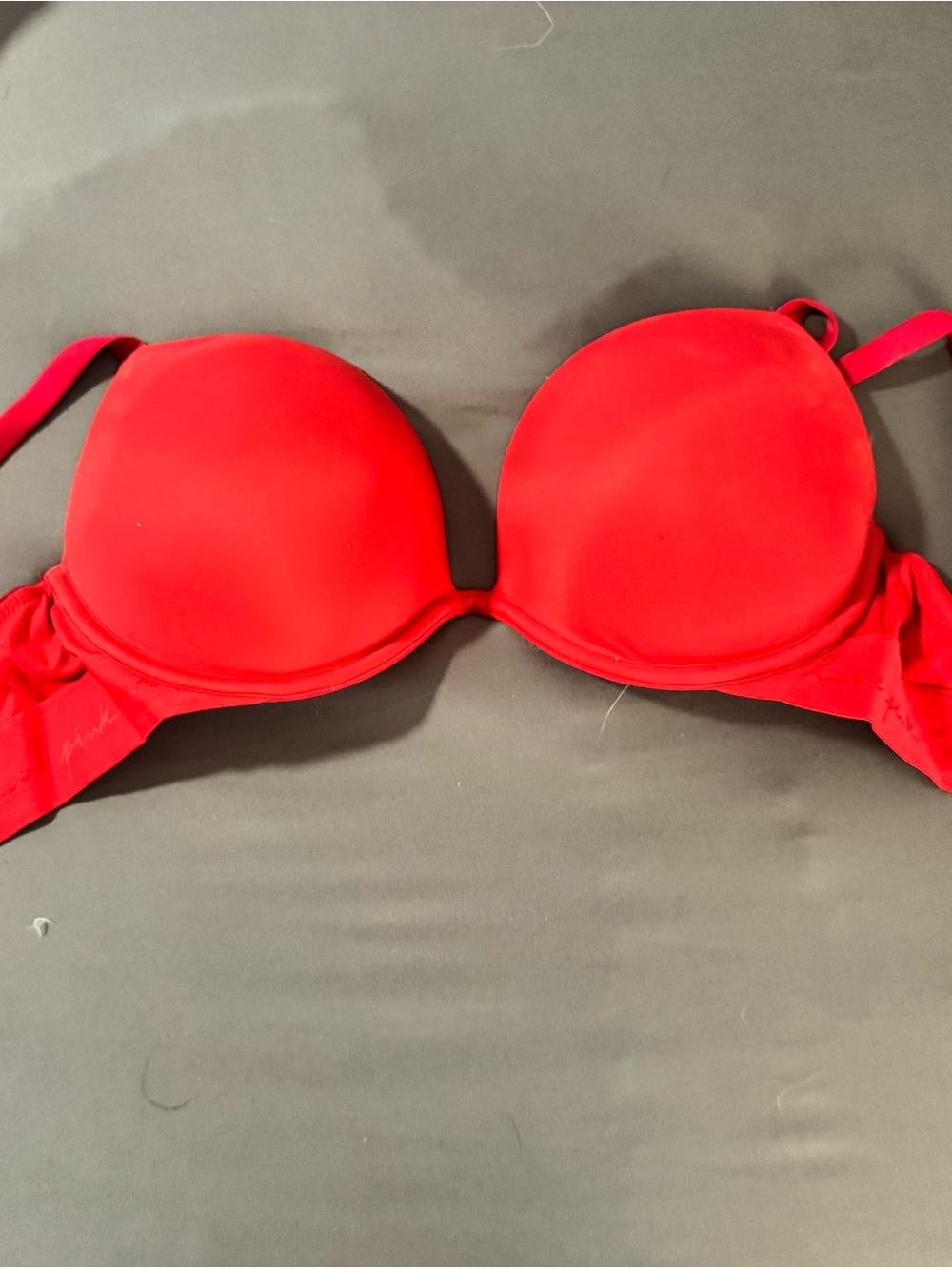PINK Victoria's Secret Bright Red Molded Push-Up Bra